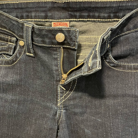True Religion Joey Low Rise Bootcut Dark Blue Jeans, Women’s Size 32, 32 Inseam - Picture 7 of 14